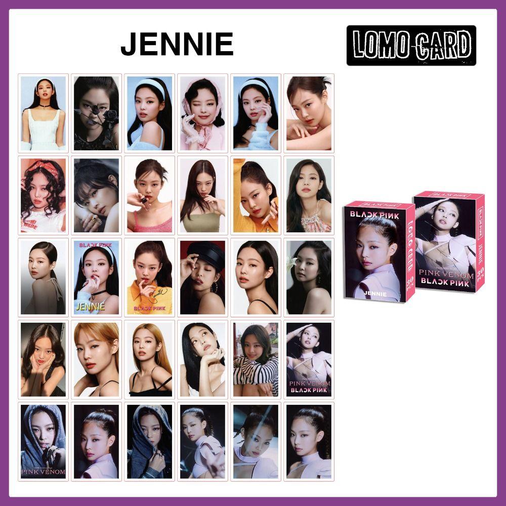 Set Kartu Lomo Agustina Blink Treasure Card Set Korea Fashion Cewek Grup Album Card Collector Card Born Pink World Tour Idol Cetak Foto HD Kartu JISOO ROSE Lomo Card