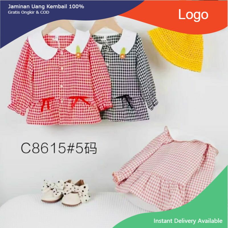 Dress / Tunik Premium Tweed Import Anak