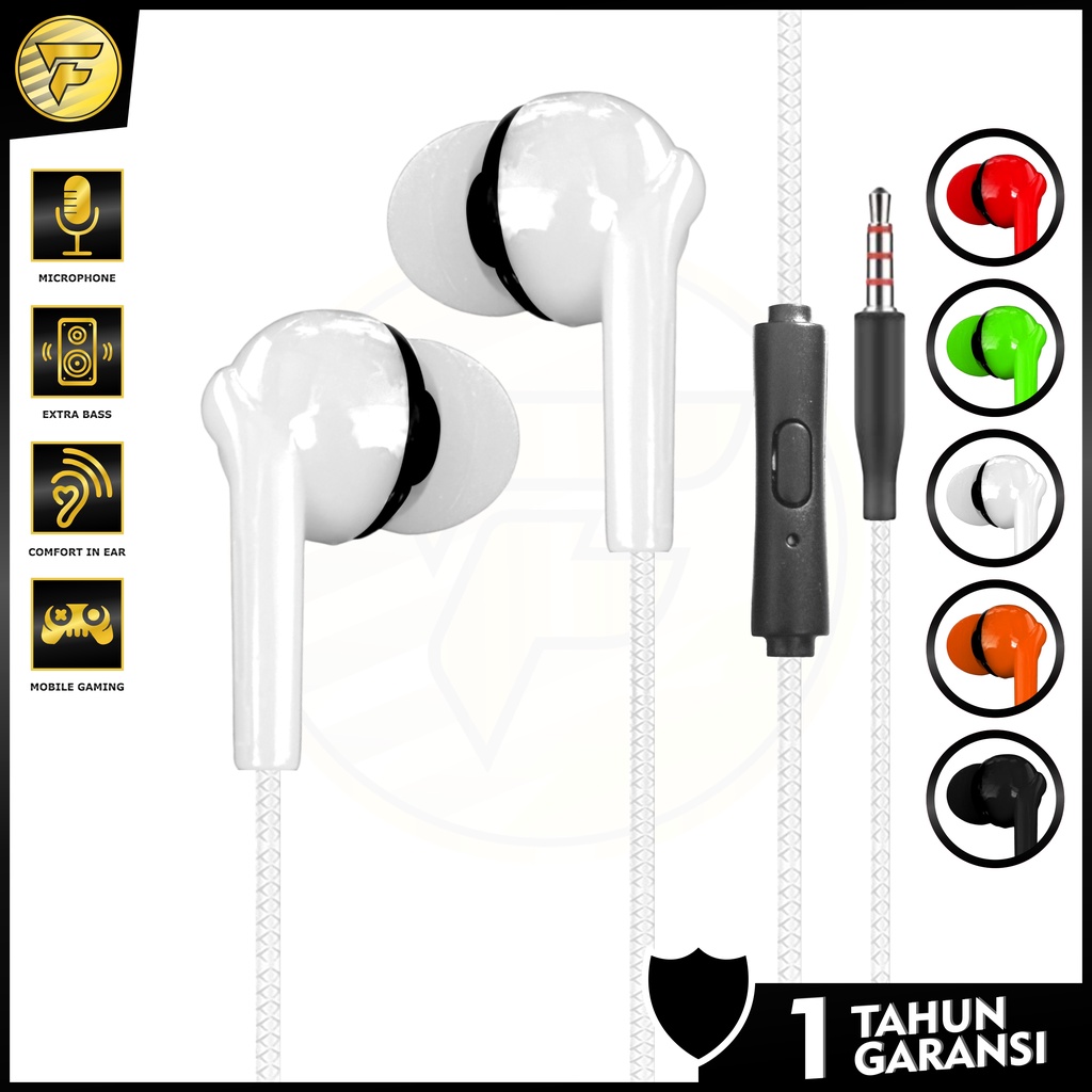 M-553 Headset macaron Xtra BASS stereo music telfon gaming daily earphone with microphone