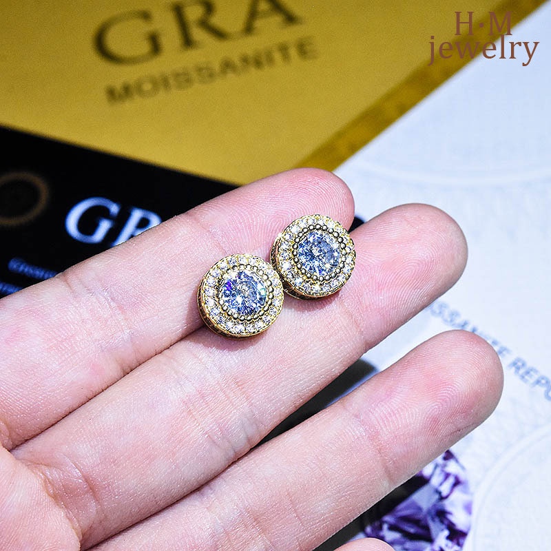 Anting Tusuk Moissanite Wanita