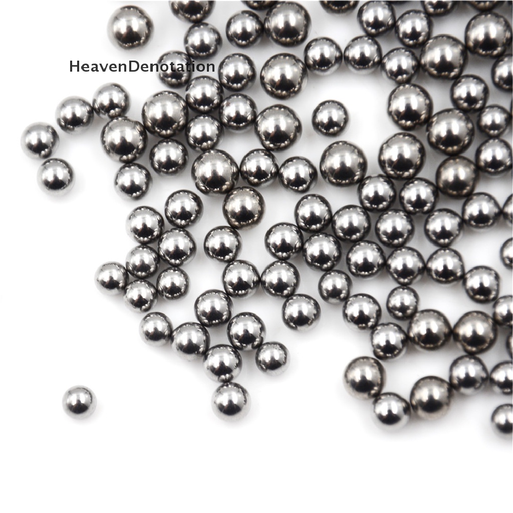 [HeavenDenotation] 100pcs Sepeda Pengganti Silver Tone Steel Bearing Ball4/4.5/5.5MM Dia HDV