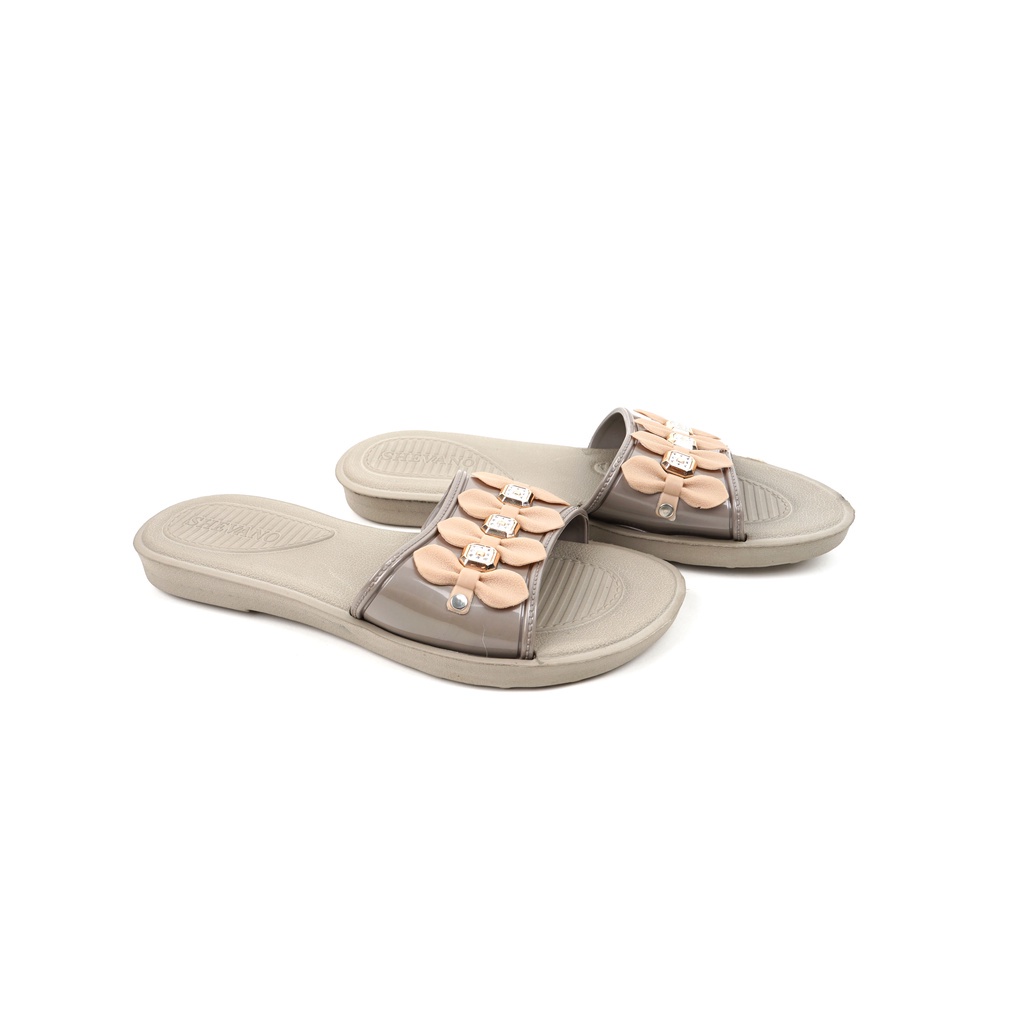 sandal wanita flat slip on Shevano SN-333 WRN