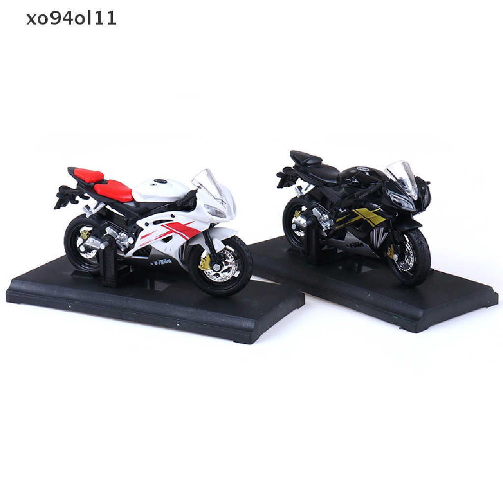 Mainan MODEL DIECAST Sepeda Motor XO 1:18 Yamaha YZF-R6 YZF R6 Biru  Ol