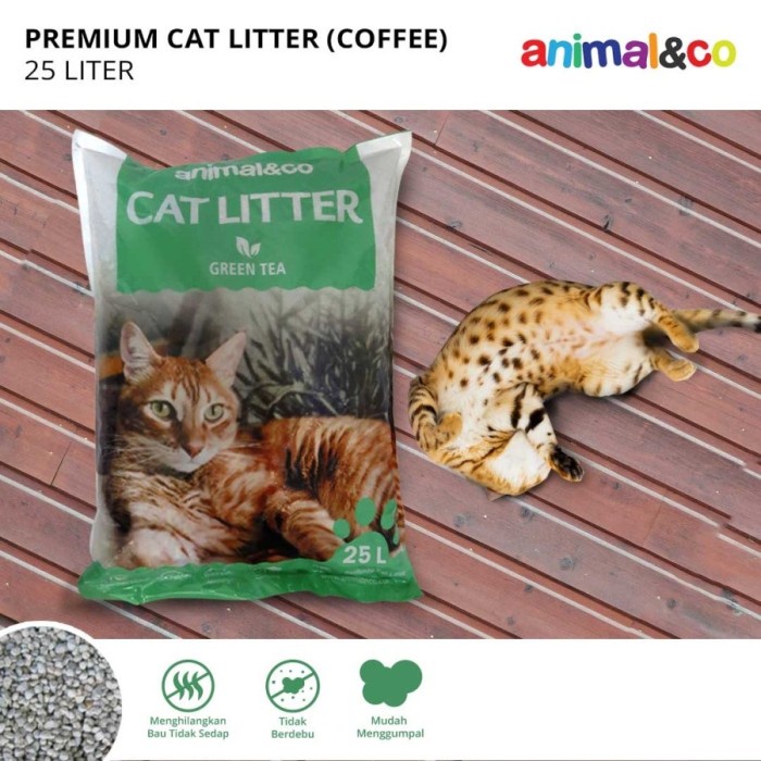 Bentonite TERMURAH Animalnco Pasir Kucing Wangi Premium Cat Litter /Karung 25L / 20kg - 1 Karung Pasir Kucing Premium