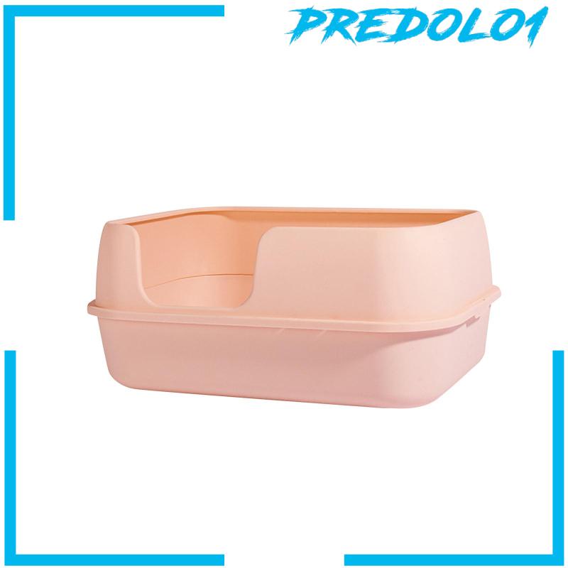 [Predolo1] Cat Litter Box Semi Open Tray Untuk Kucing Indoor Pet Kecil