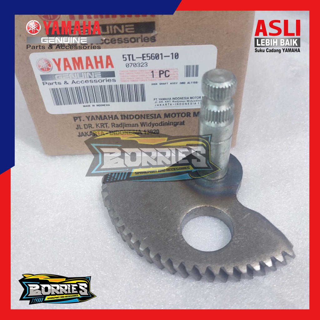 Gear As Selah Gir Kick Shaft Assy Mio Soul Fino Karbu Original Yamaha 5TL-E5601-10