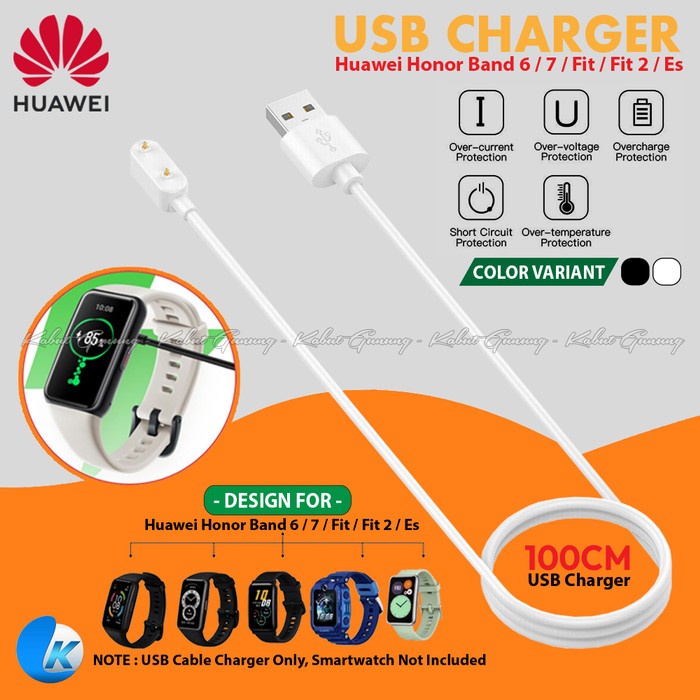 Pengisi Daya Charger USB Cable 1M for Huawei Watch Fit 2 OPPO Band 2