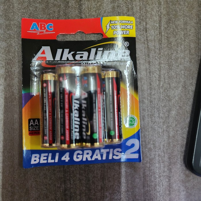 batteray alkaline aa isi 6
