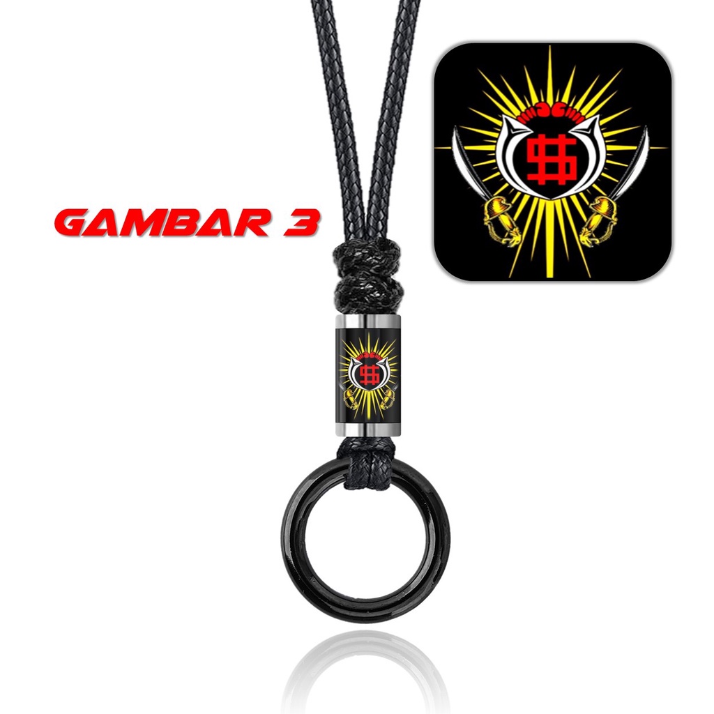 KALUNG CINCIN TABUNG GAMBAR PSHW SILAT SH SETIA HATI WINONGO STK TALI KULIT KEPANG ANYAM KOREA