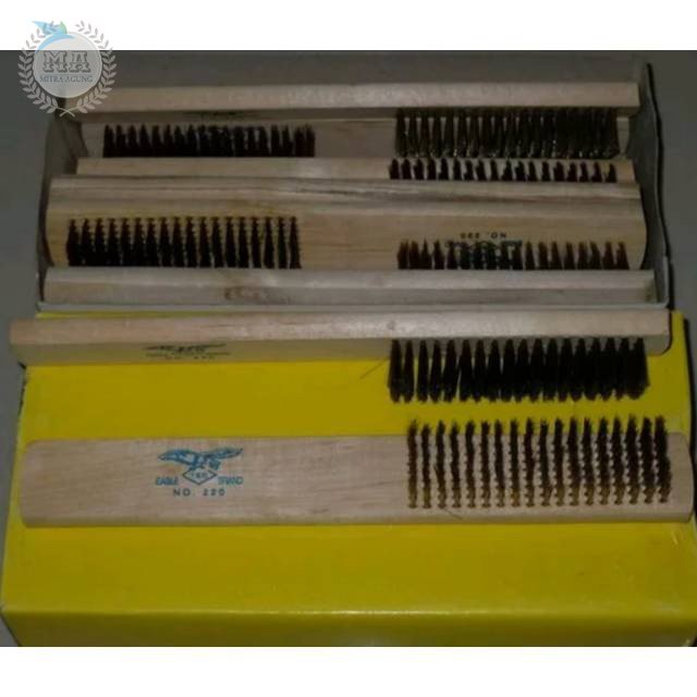 SIKAT KAWAT KUNINGAN GAGANG KAYU / SIKAT KAWAT HALUS / WIRE BRUSH