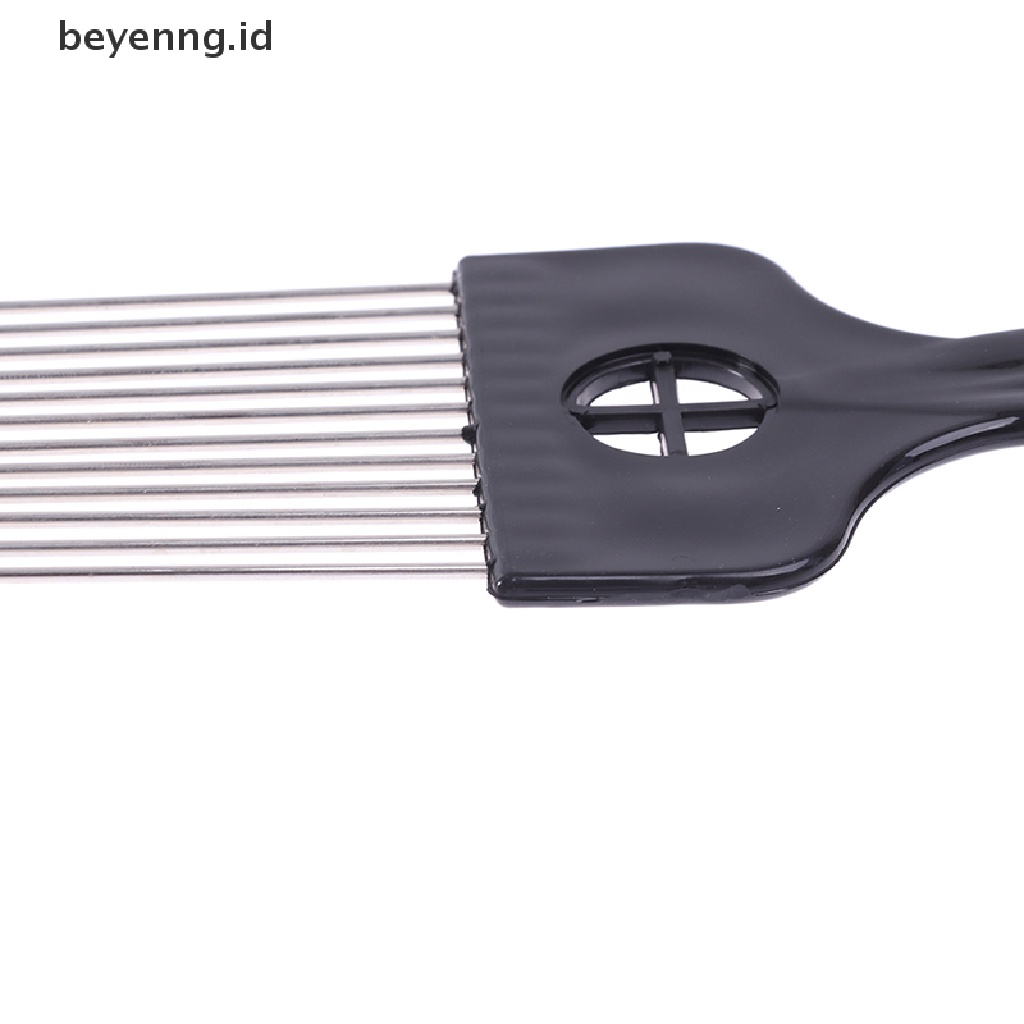 Beyen Black Fist Afro Metal Comb African Sikat Sisir Rambut Salon Hairstyle Styling Tool ID