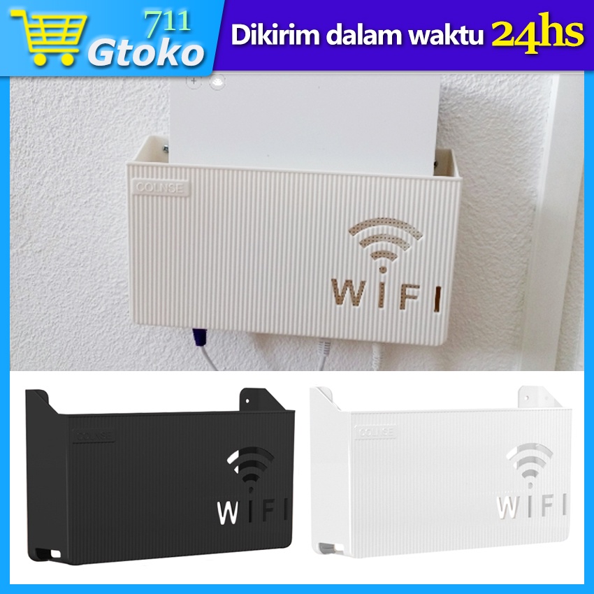 Kotak Penyimpan Router Wifi / Rak Router Wifi Tempel Dinding / Tempat Router Wifi / Wireless Wifi Ro