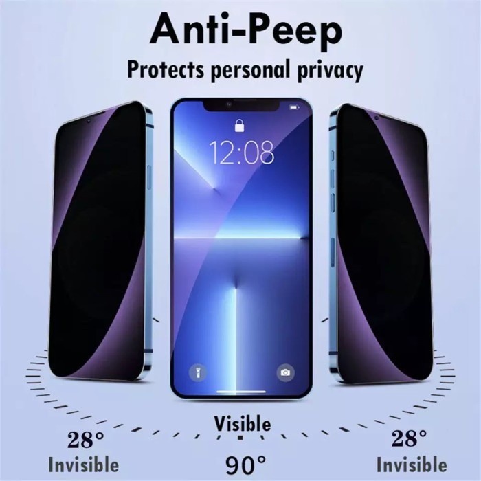 Tempered Glass Spy + Blue Light Samsung A51 A52 A52s A53 5g A54 5g
