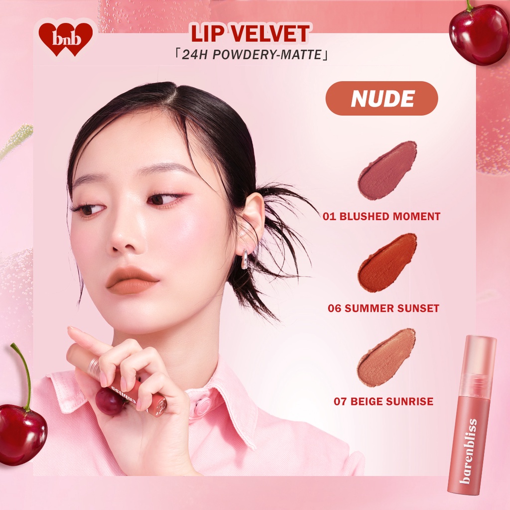 BNB Barenbliss Cherry Makes Cheerful Lip Velvet korea Lipcream