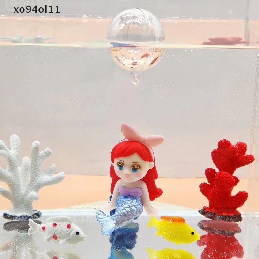 Xo Floag Ikan Dekorasi Ornamen Pantai Jepit Rambut Mermaid Aquarium Liontin Kecil Kreatif Lansekap Craft Pendant OL