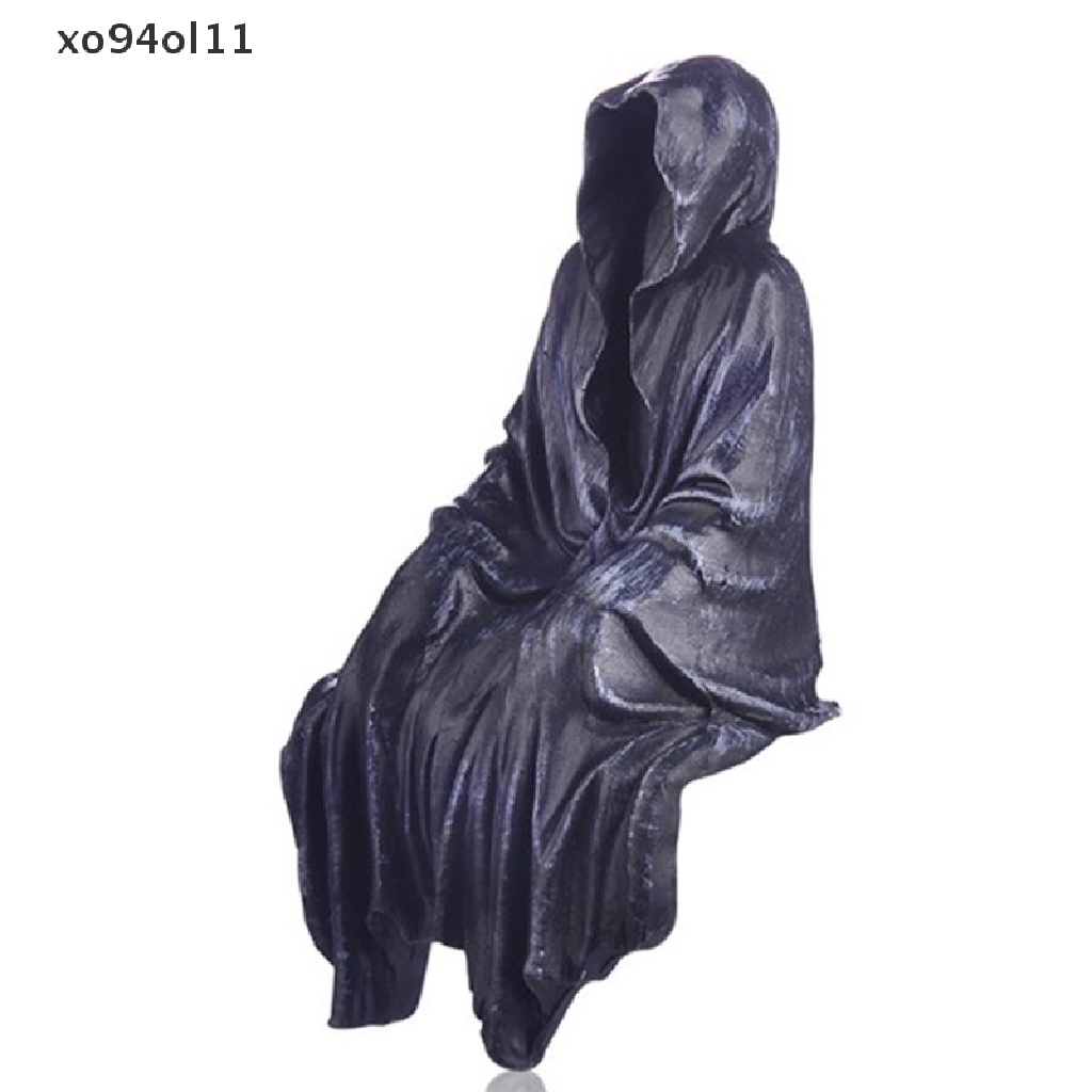 Patung Grim Reaper Hitam XO Thrilling Black Robe Nightcrawler Resin Horror Figurine OL