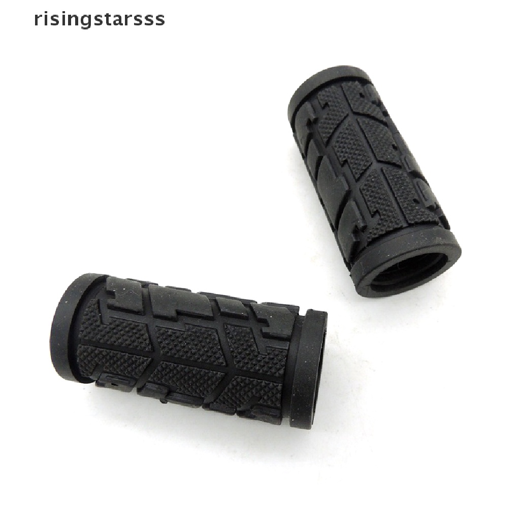 Rsid Span-new 2pcs Bike Bicycle Tekstur Pendek Stang Grips 65mm Untuk Shift Turn Handle Pegangan Karet Bar Grip MTB Sepeda Jalan Aksesoris Jelly