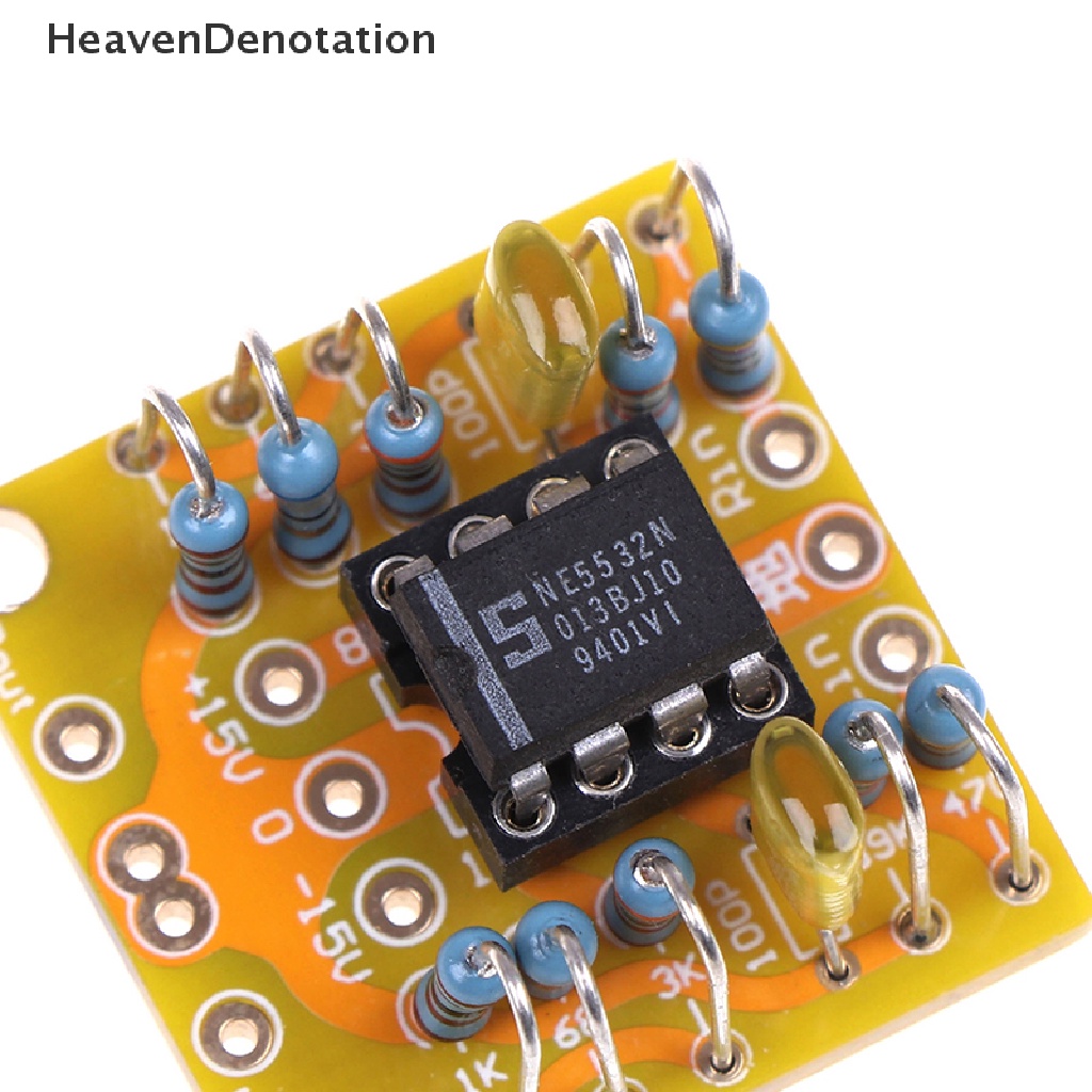 [HeavenDenotation] Dual OP Amp Board Preamp DC Amplifikasi PCB Untuk NE5532 OPA2134 OPA2604 AD826 HDV