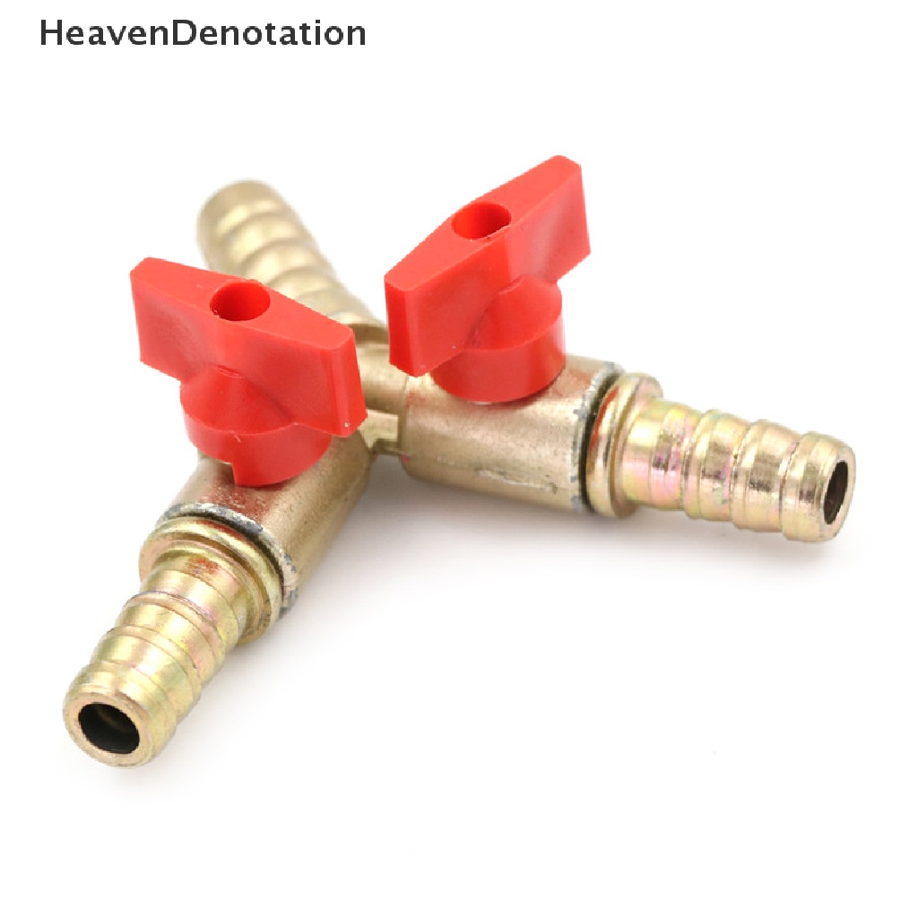 [HeavenDenotation] Ball Valve Y Shut off Kuningan 3arah Tee 3per8 &quot;10mm Barb Fuel Gas Oil/Valve Clamp  Konektor Tee gas Kuningan Tipe Y Pipa gas ball valve switch Kaos 3arah Y Tutup o