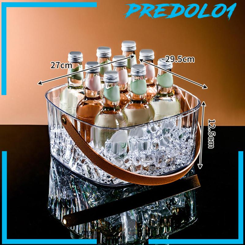 [Predolo1] Ice Bucket Mudah Dibawa Tebal Bening Untuk Botol Champagne Bar KTV Club