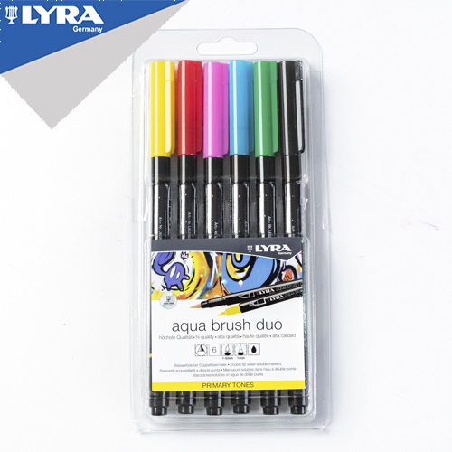 

LYRA Aqua Brush Duo Dual Brush Pen 6 Warna Primary