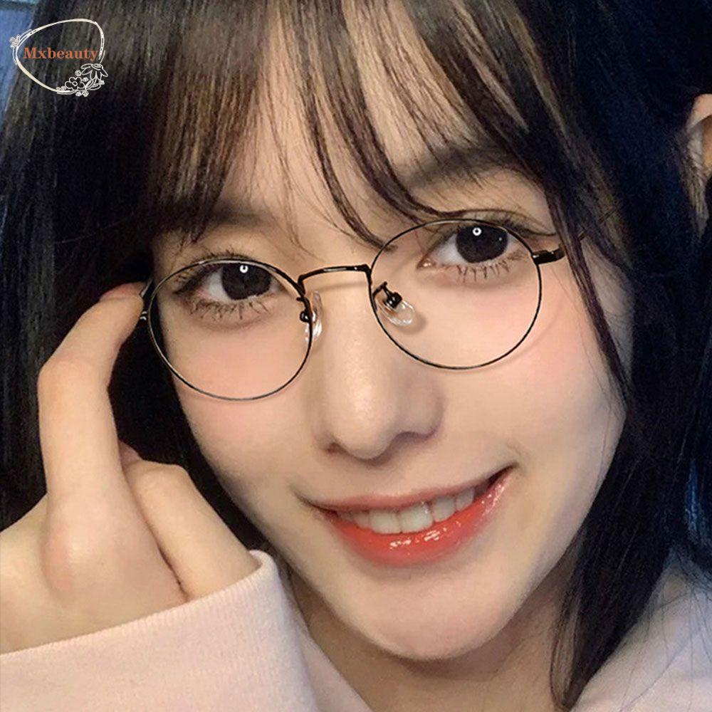 Mxbeauty Blocking Glasses Fashion Retro Anti Cahaya Biru Pria Bingkai Logam Kacamata Komputer Kacamata Optik