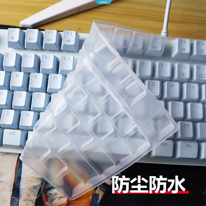 Tpu Silikon Penutup Keyboard Untuk Komputer Desktop Untuk Heijue AJAZZ AK35i Ii AK40S Desktop 17inch Tahan Air Cakupan Penuh Film Pelindung [ZK]