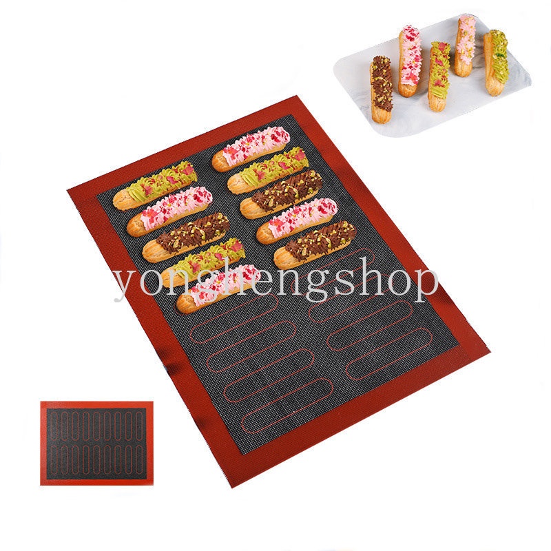 Alas Loyang Silikon Berlubang Anti Lengket Tahan Panas Oven Sheet Liner Cookie Roti Macaron Bakery Alat Memanggang Pad Dapur DIY Bakeware Aksesoris