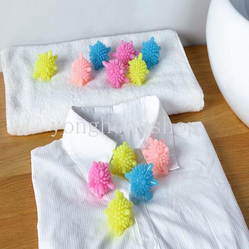 6pcs/set Bintang Laut Berbentuk Reusable Anti Winding Laundry Ball Mesin Cuci Bola Pembersih Pakaian PVC Padat Dekontaminasi Washing Balls