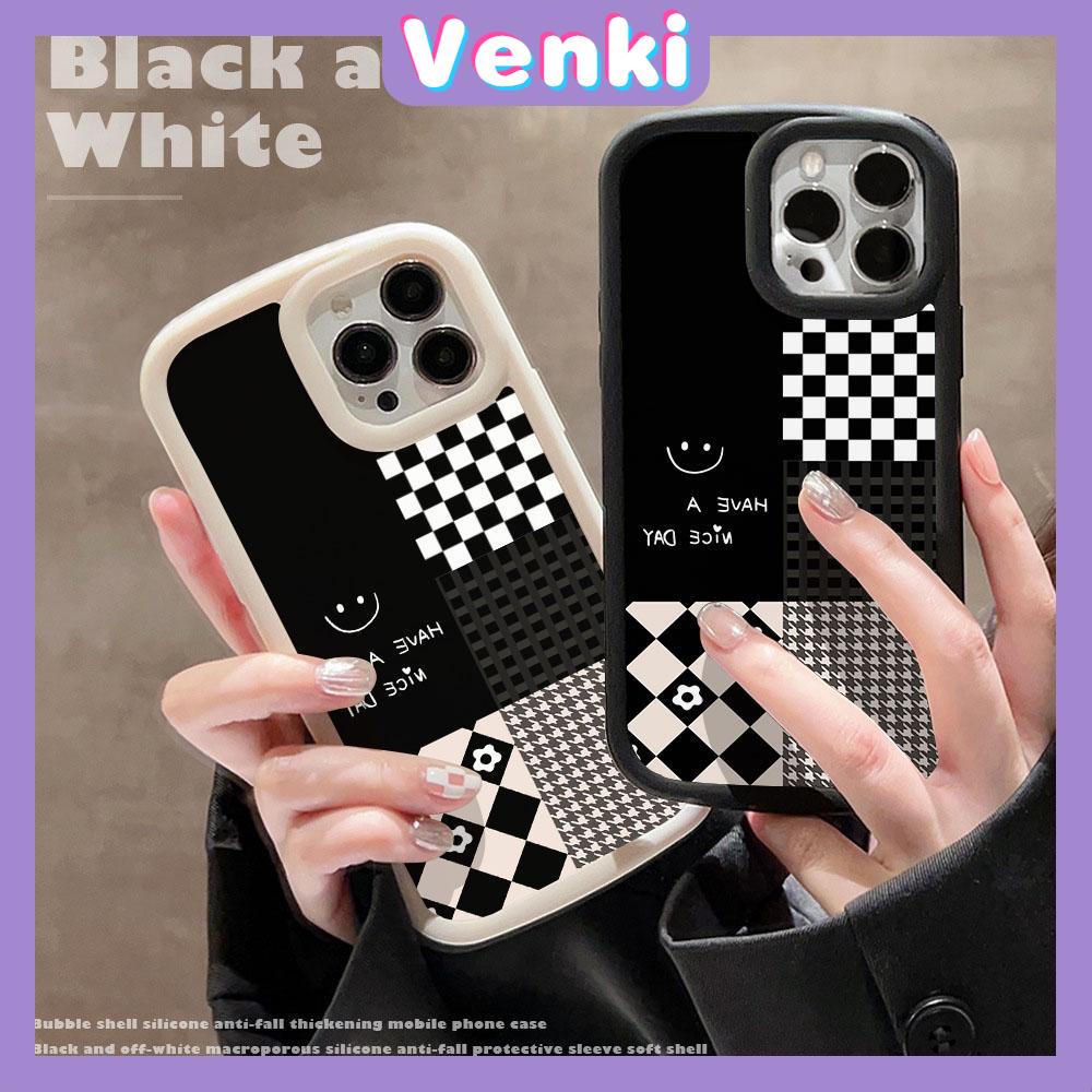 Case fo iPhone 11 Pro Max TPU Soft Case Frosted Bubble Case Classic Black and White Check Camera Protection Shockproof For iPhone 14 13 12 11 Plus Pro Max 7 Plus X XR