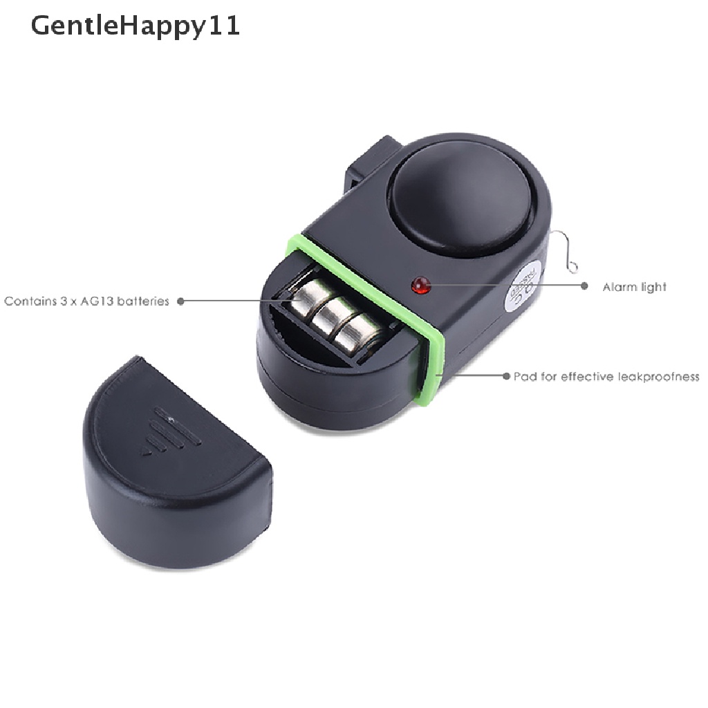 Gentlehappy Bel Alarm Ikan Gigit Elektronik Tiang Pancing Dg Lampu LED Alarm Device id