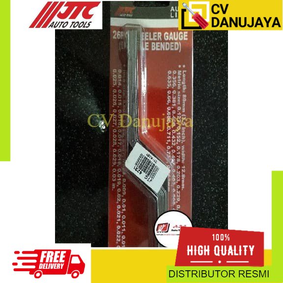 26 Pcs Feeler Gauge Alat Ukur (Double Bended) JTC-4291