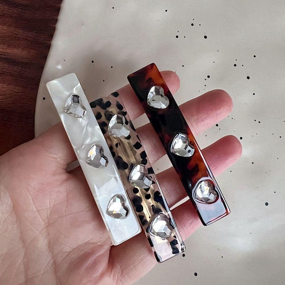 AUGUSTINA Jepit Rambut Klip Musim Semi Asam Asetat Retro Elegan Untuk Gadis Poni Klip Hiasan Kepala Untuk Wanita Women Hair Clip