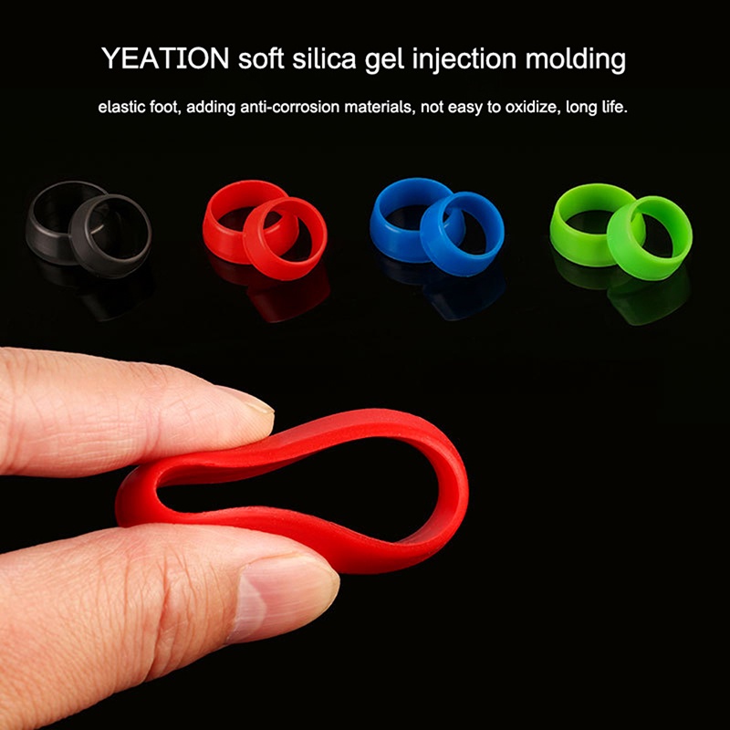 1pc Kreatif Kualitas Tinggi Silikon Batang Kursi Sepeda Karet Cincin Penutup Debu/Perlindungan Elastis Warna-Warni Tahan Lama Perangkat Lengan Pelindung Engkol