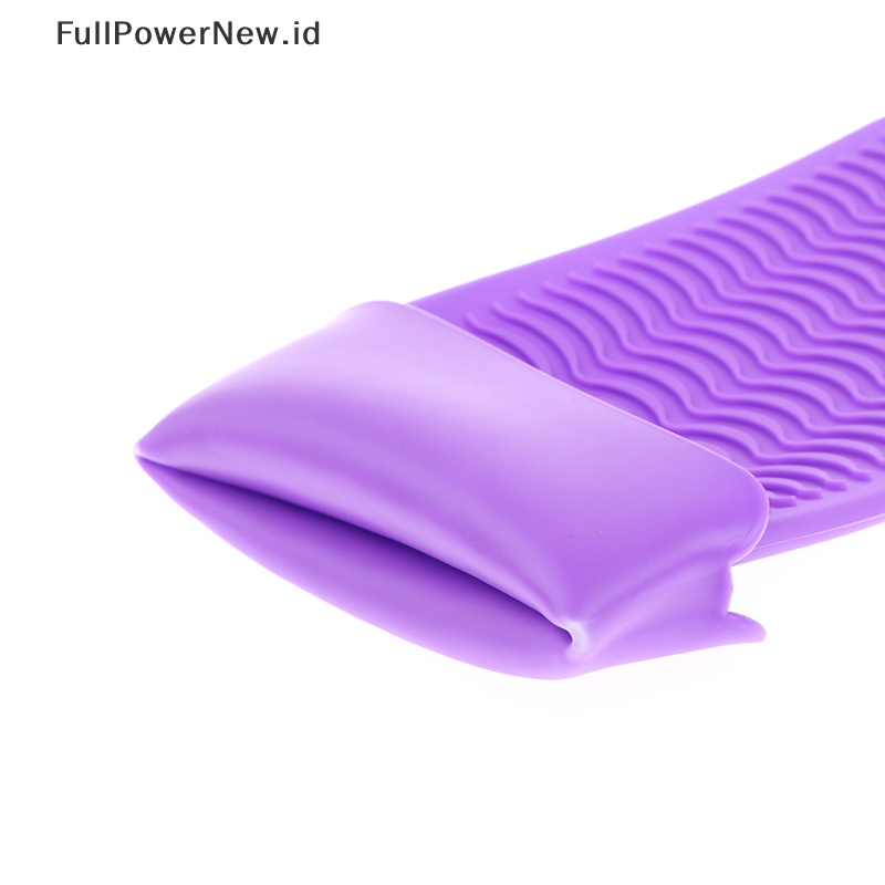 Power Pouch Matras Tahan Panas Silikon Untuk Curling Iron Pelurus Rambut Non-slip ID