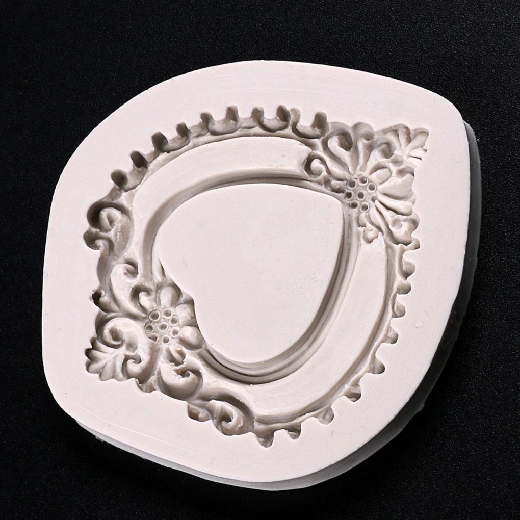 Vintage Kue Fondant Silikon Cetakan Rumah Coklat Biskuit Sugarcraft Cetakan Restoran Reusable Baking Tool Aksesori