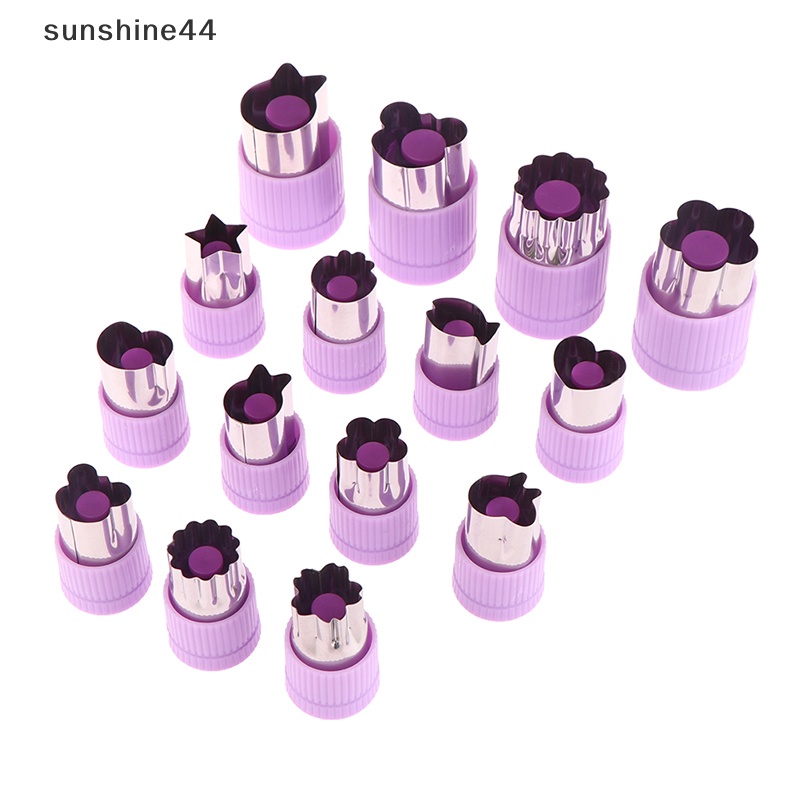 Sunshine 1PC Pemotong Kue Kering Bahan Metal Sayuran Pressed Cutter Berbagai Bentuk Dan Ukuran ID