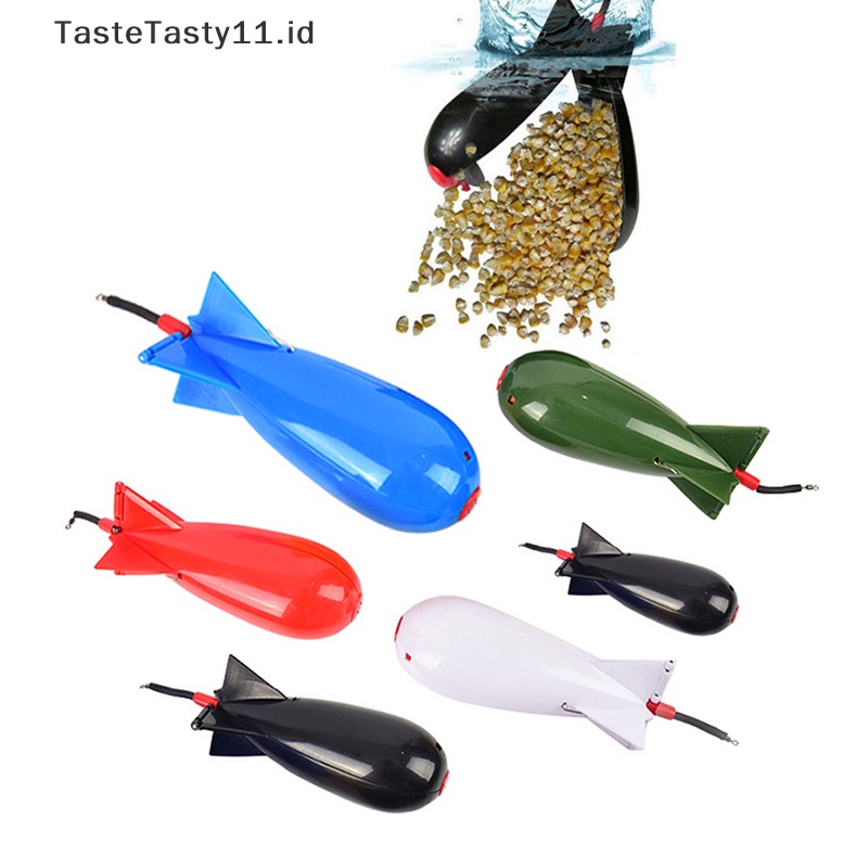 Tastetasty Carp Fishing Rocket Besar Kecil Floag Lure Tempat Umpan Roket Pelet.