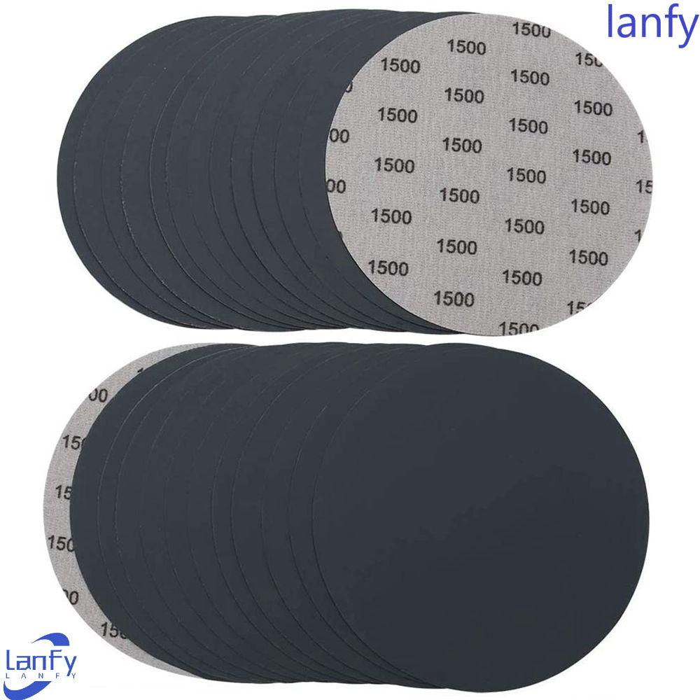 Lanfy Amplas 6inch 150mm 10pcs Untuk Alat Poles Woodworking Aksesori Bench Grinder Sanding Discs