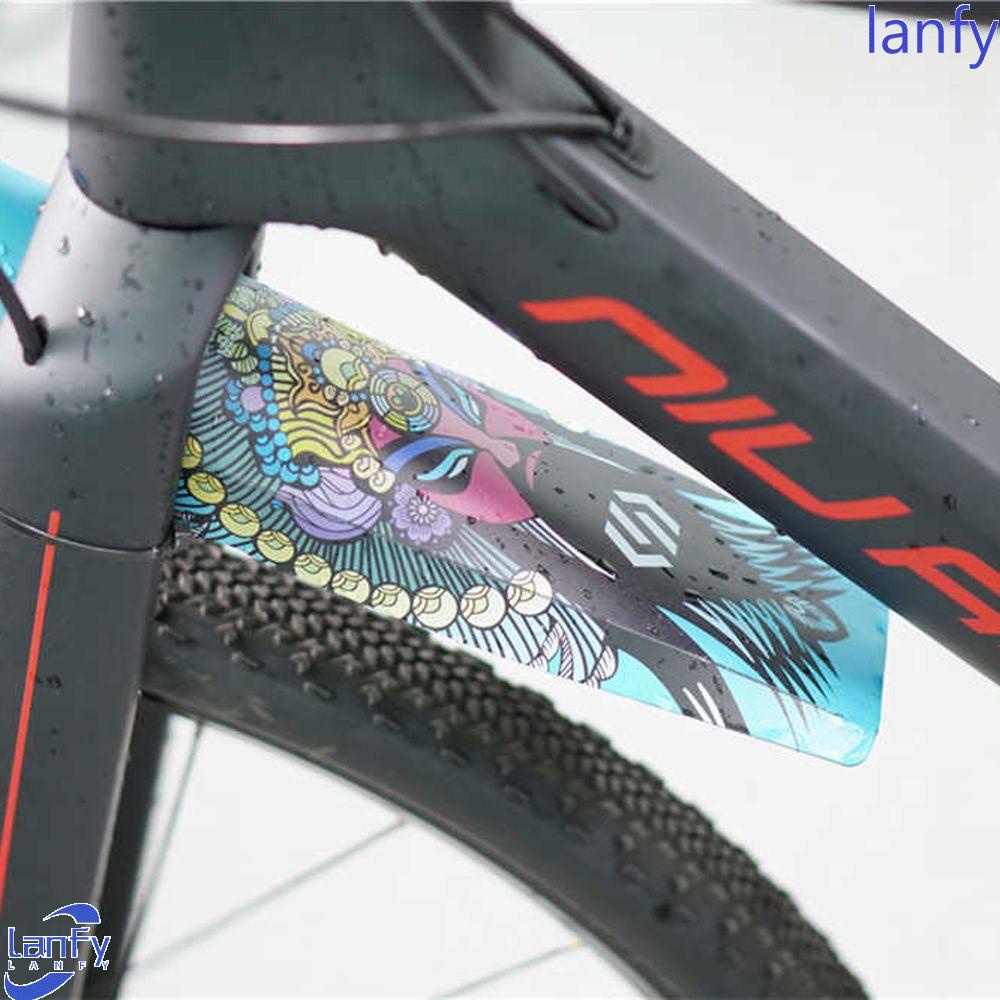 Lanfy Spakbor Sepeda Dengan Pengikat Kabel MTB Bike Fender Bicycle Saddle Fender Sepeda Jalan Gunung Depan/Belakang