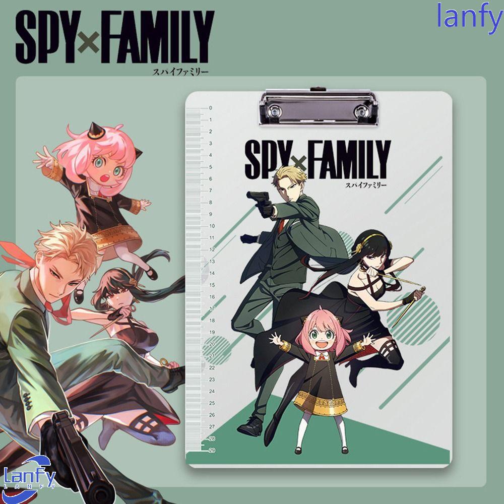 Lanfy SPY X Keluarga Tulisan Clipboard Siswa Kreatif Loose-leaf File Folder Kertas Pemegang Stationary Paper Organizer