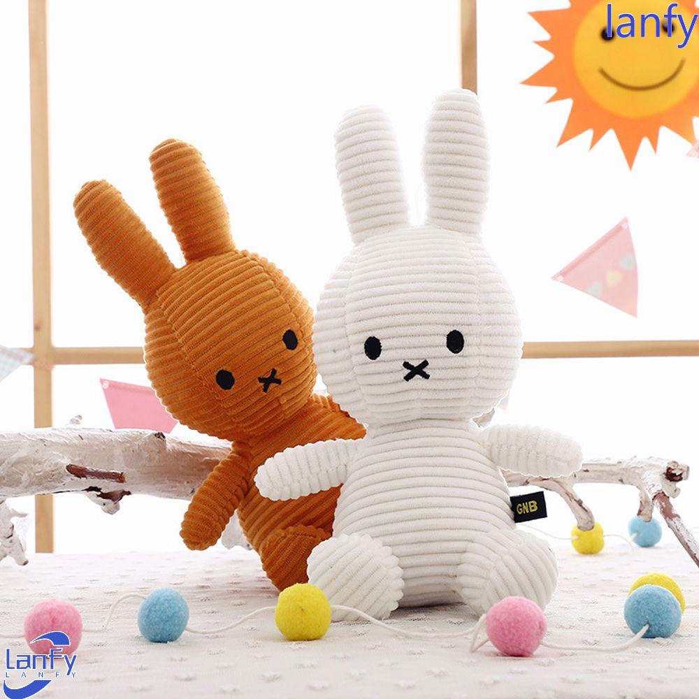 Lanfy Plush Bunny Doll Lucu Baby Animal Doll Tidur Punggung Bantal Masa Kini Mainan Empuk Mainan Boneka Kelinci Boneka Mainan