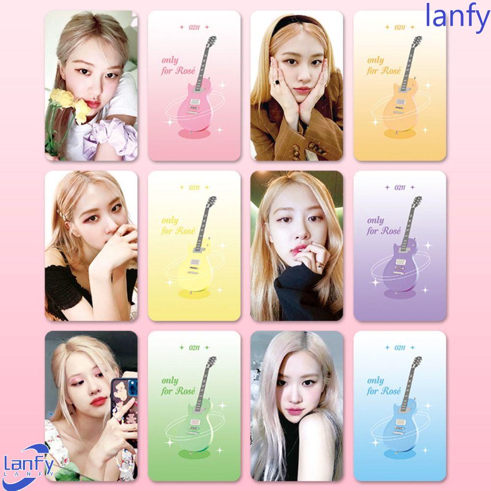 Lanfy Blackpink Postcards 6pcs/set Lisa Jisoo Asrama Kamar Tidur HD Kartu Perempuan Grup Kartu Blackpink