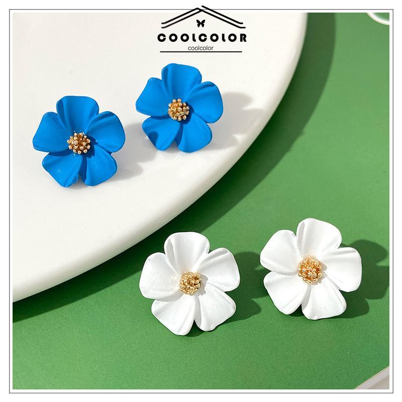 COD❤️Anting Tusuk Motif Bunga Korea Fashion Gaya Untuk Wanita- cl