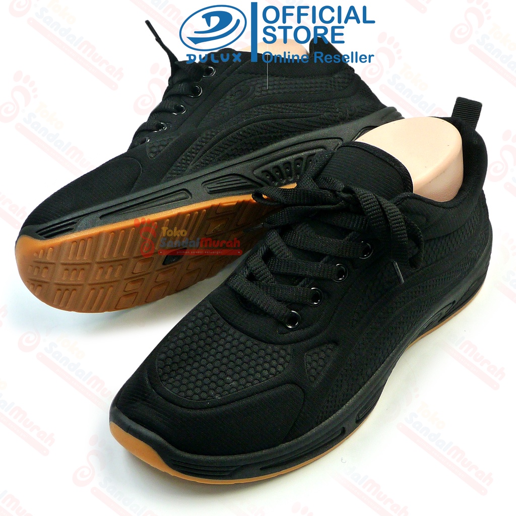 Toko Sendal Murah - Sepatu Sekolah Full Hitam Uk 35 - 43 / Sepatu Tali Model Terbaru Nyaman / Sepatu Sneakers Pria Wanita / Sepatu Sekolah SD SMP SMA [Toko Sendal Murah BX 2058 Hitam]