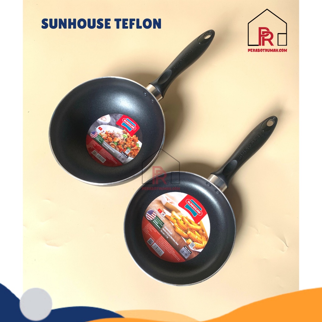 Wajan Teflon Anti Lengket / Plain Fry Pan / Teplon Penggorengan