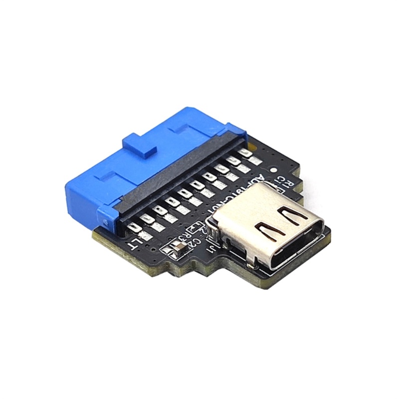 Doublebuy Kop Internal 19PIN IDC to Female TYPE-C Port 19PIN Adaptor Kinerja Stabil