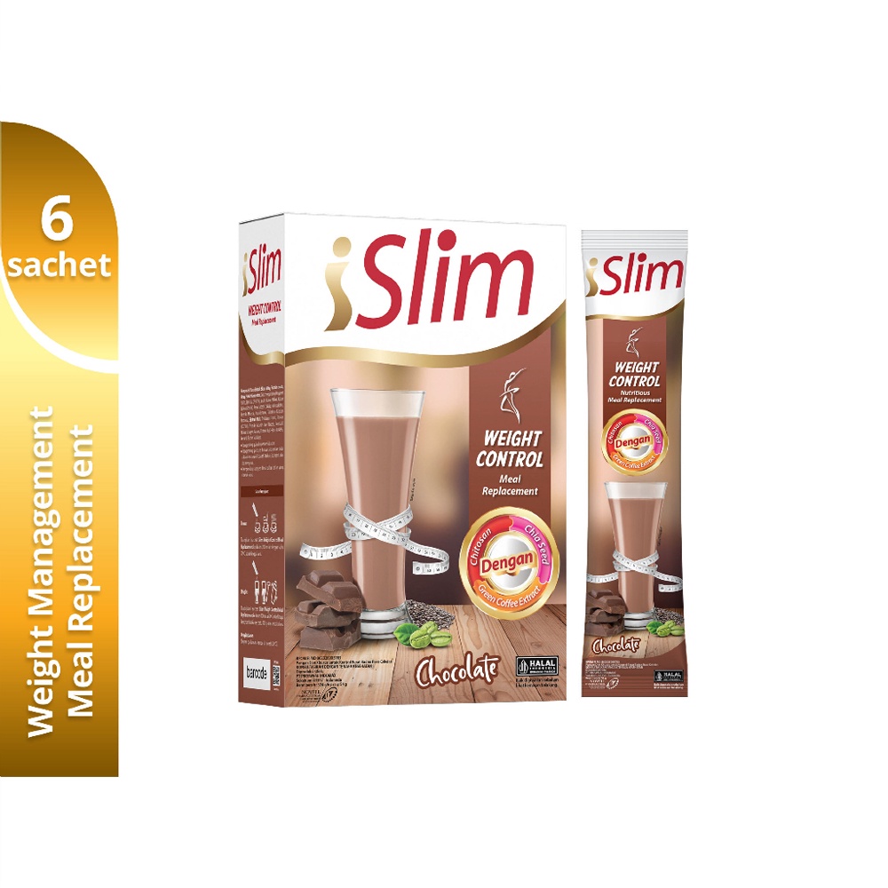 iSlim - Weight Control Meal Replacement Pangan Diet Box Isi 6 Sachet