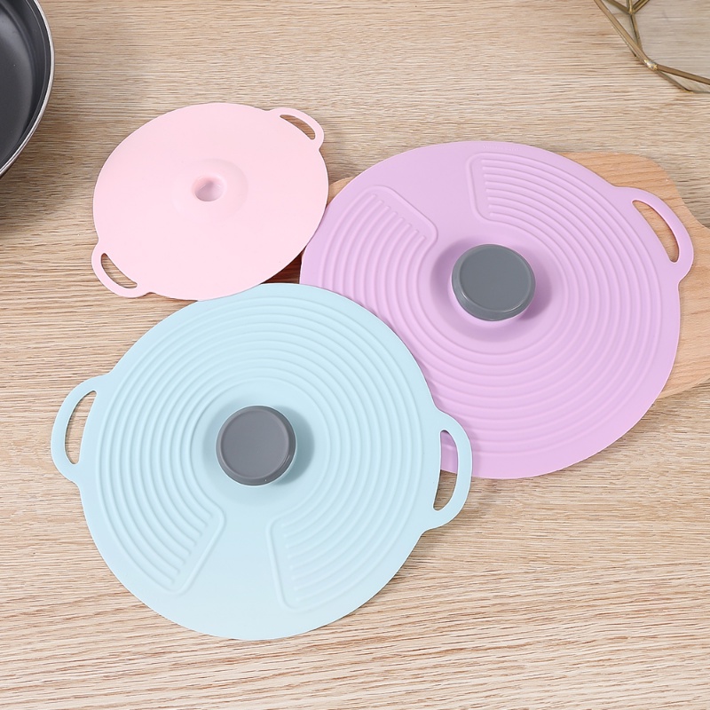1pc Silikon Microwave Bowl Cover Bungkus Makanan Bowl Pot Lid Food Fresh Pan Lid Stopper Segel Anti Tumpah Masak Alat Dapur