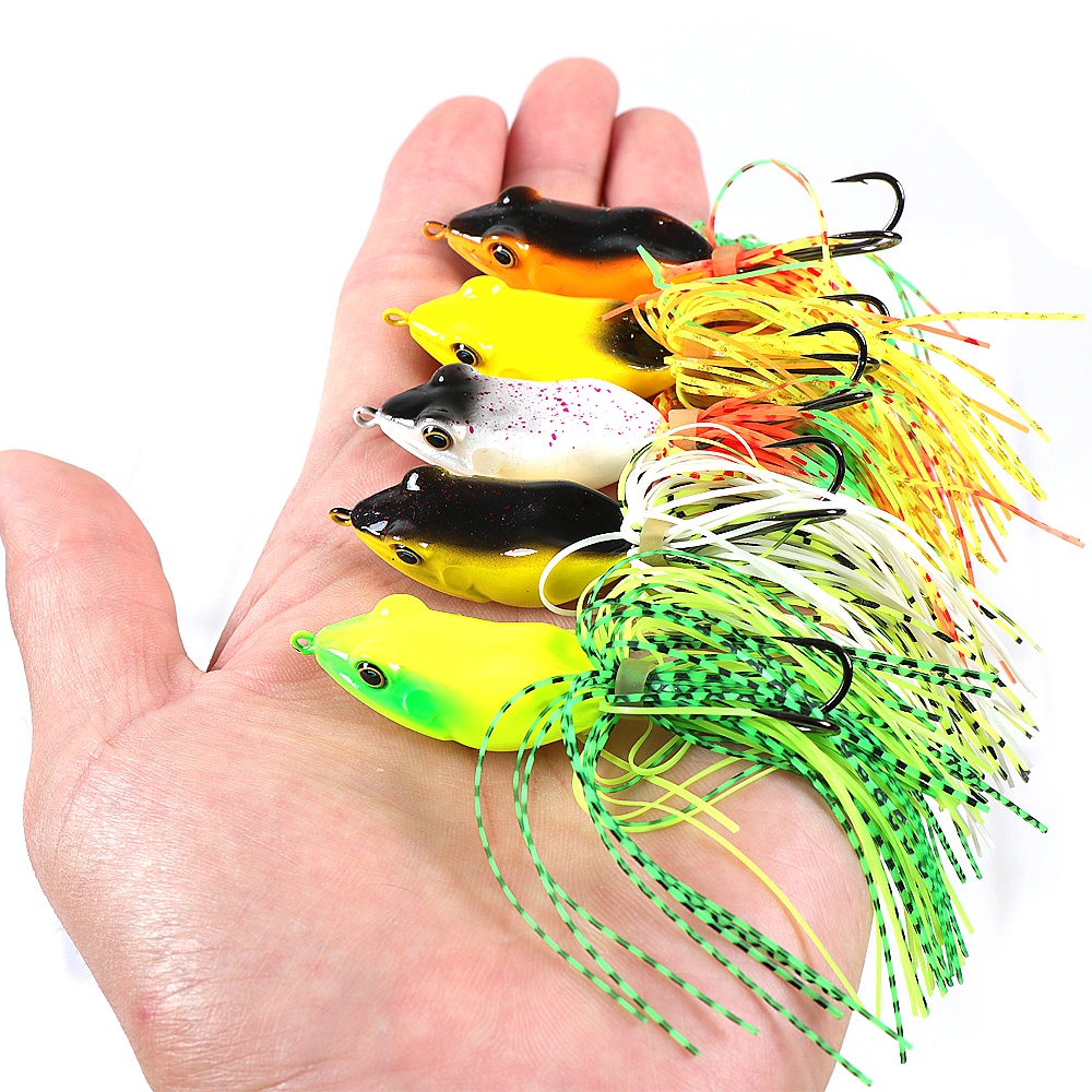 Umpan Pancing Katak 6cm/12g Hard Jump Frog Lure Fishing Lure Casting Thunder Frog Lure Umpan